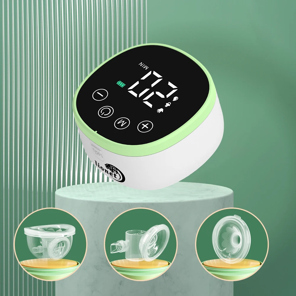 Rechargeable Portable Electric Integrated With Silicone Pump, Wireless Wearable Hands-free Breast Pump_voghion.com