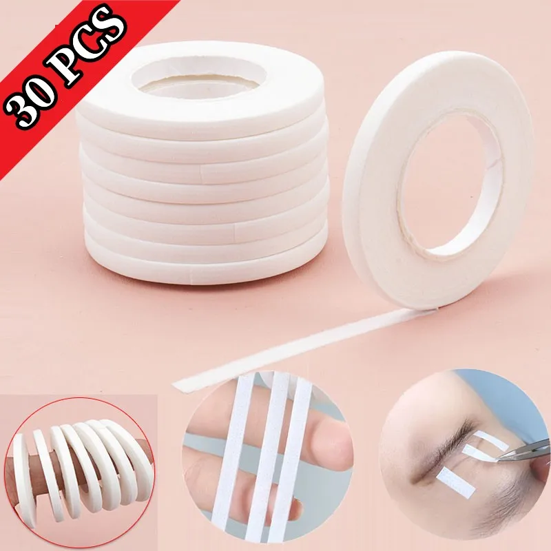 

30 Roll Lash Tape 4mm Breathable Easy to Tear Isolation eyelid lift Professional Eyelash Extension Under Eye Pad Adhesive Tape