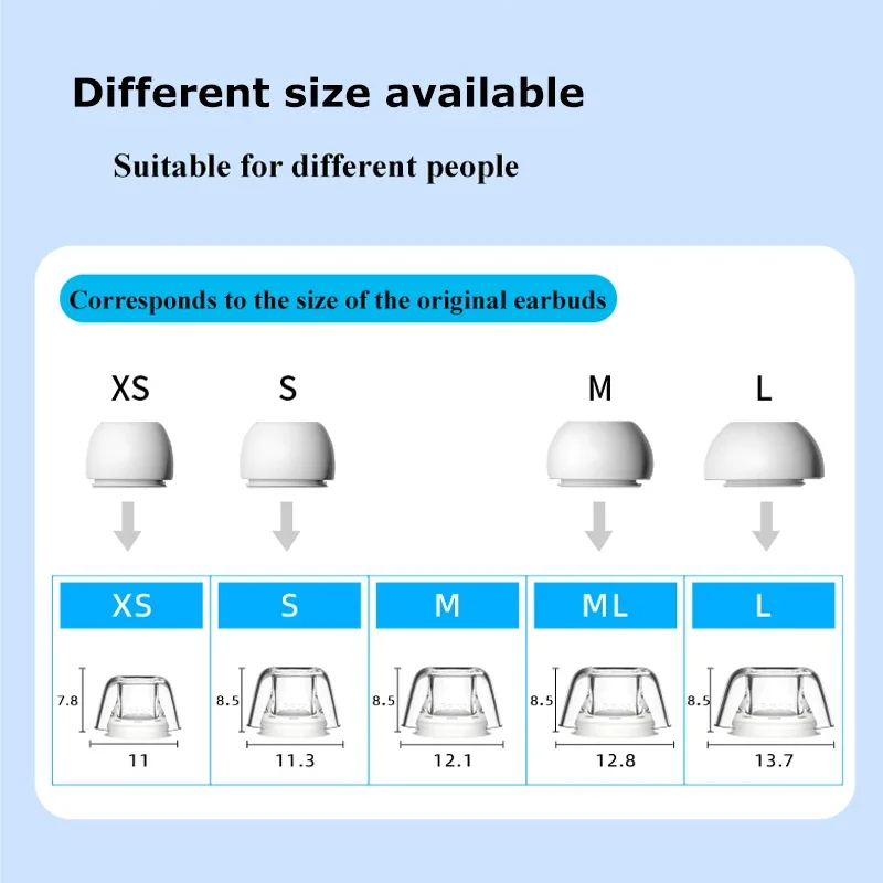 Latex Earbuds for AirPods Pro/2 Anti-slip Ear Tips Dustproof