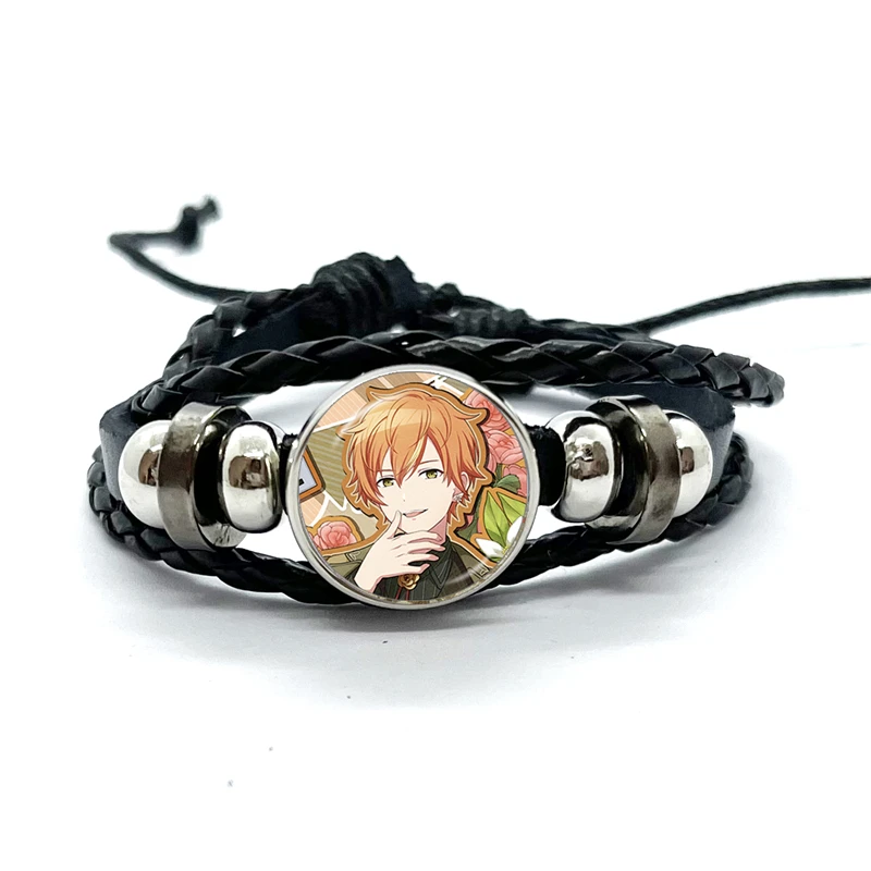 Project SEKAI Anime Shinonome Akito Vivid BAD SQUAD Leather Bracelets Multilayer Braided Bracelets Bangles Handmade Jewelry Gift 4