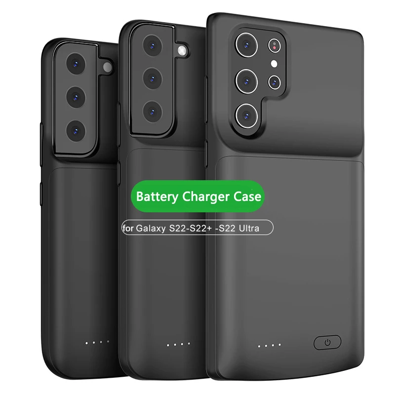 Battery Charger Case 4800mah External Battery Pack for Samsung S22 S23 S21 Ultra Plus Power Bank Case Shockproof Charging Cover power bank