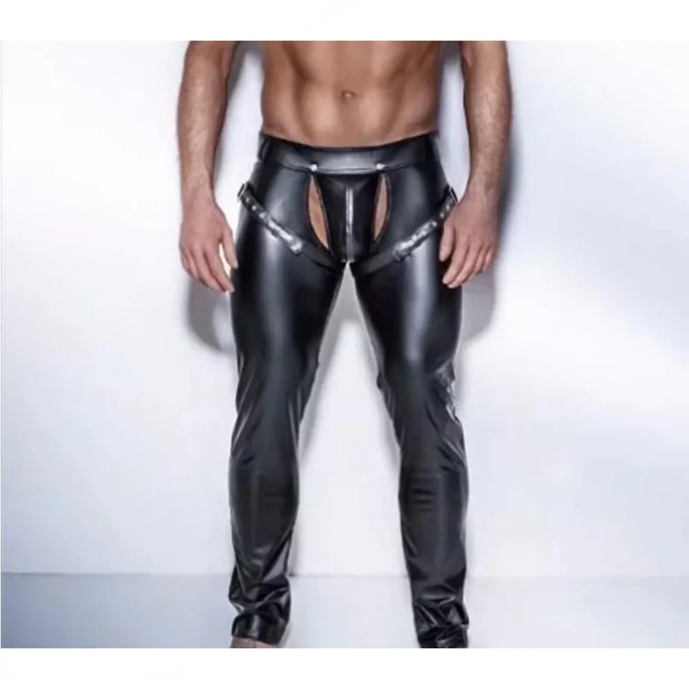 

Мужские кожаные штаны узкого покроя из мягкой искусственной кожи (PU кожаные брюки мотоциклетные брюки латекс леггинсы для женщин Эротические гей полюс одежда для танцевального клуба