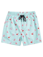 Men's Lightning Graphic Print Drawstring Casual Summer Beach Shorts Hawaii Surfing Short Pants Swim Trunks Y2k Leisure Shorts 2