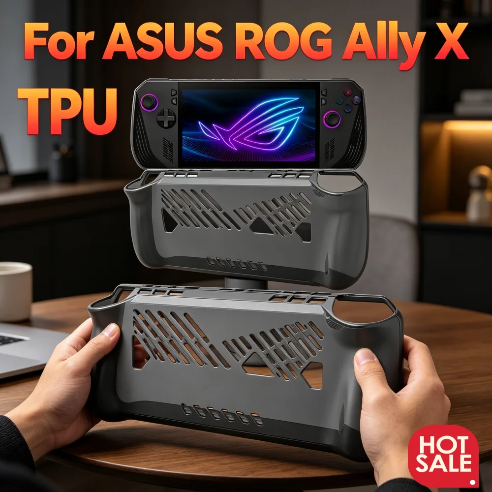 Per ASUS ROG Ally X Case Custodia protettiva in TPU Custodia protettiva anti-caduta Custodia protettiva anti-graffio Custodia morbida trasparente Accessori per giochi - immagine 2