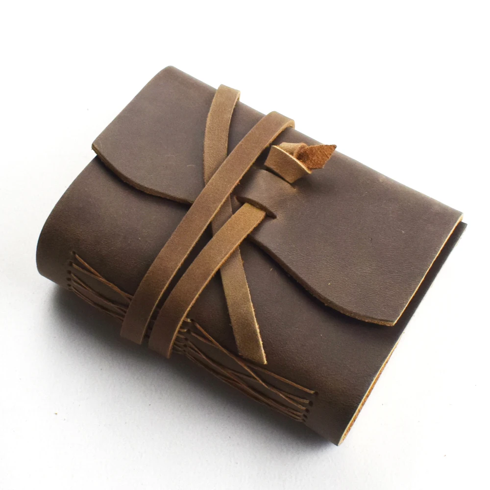 Vintage El Işi Deri Defter El Dikişli Ciltleme 140 Boş Sayfa Günlüğü Eskiz Defteri Not Defteri Gezgin Not Defteri Planlayıcısı