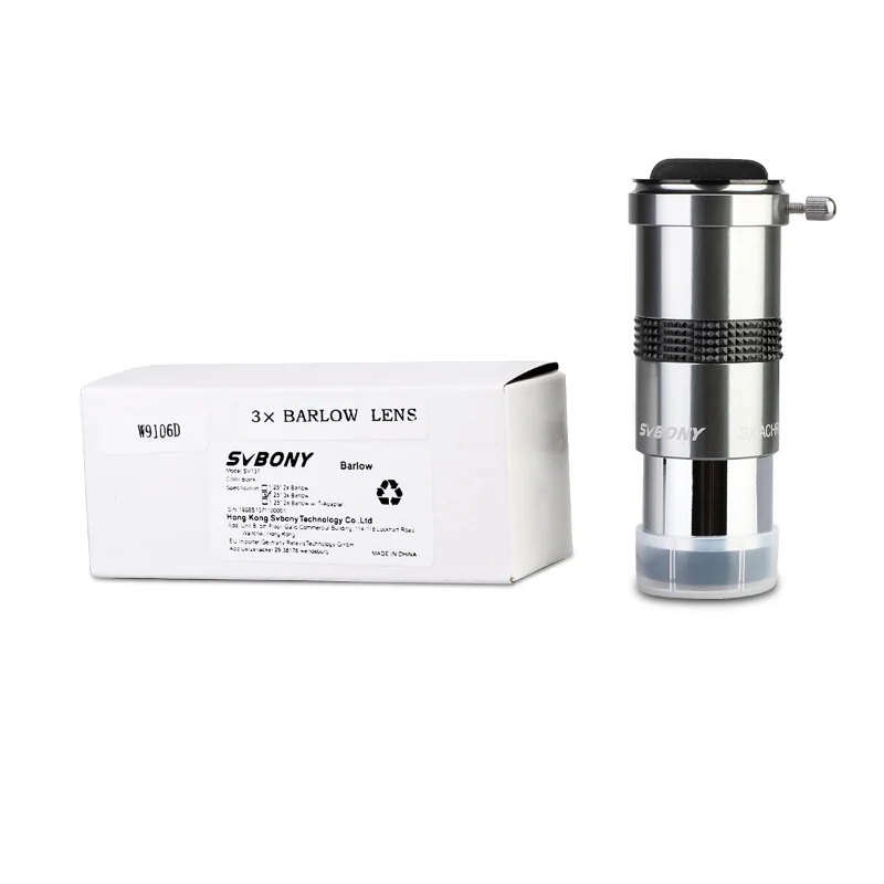 SVBONY SV137. 25 Cal 2x 3x szkło powiększające teleskop astronomiczny materiał akcesoria metalowe 6 SVBONY SV137. 25 Cal 2x 3x szkło powiększające teleskop astronomiczny materiał akcesoria metalowe - Image 6