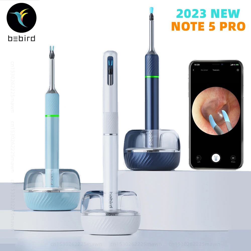 Bebird Note5 Pro Ear Cleaner Smart Visual Ear Sticks Pinzette Per Endoscopio Wax Earpick Mini Camera Otoscopio Assistenza Sanitaria Personale