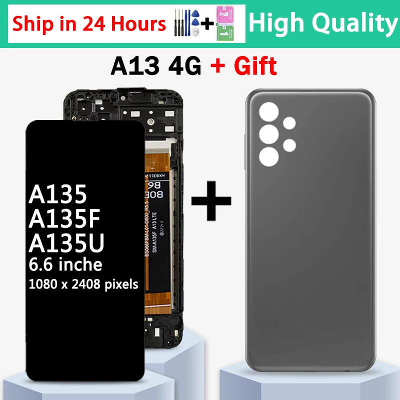 Lcd A13 Di Alta Qualità Per Samsung A13 4G A135F Display Touch Screen Digitizer Per Samsung A13 Lte A135U A135B A135U1 Lcd