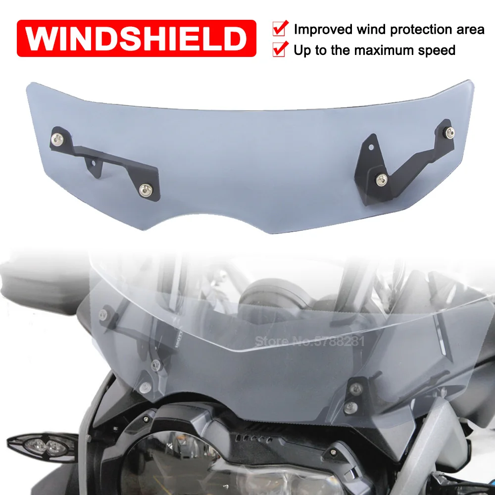 

Windshield Extension For BMW R1200GS ADV 2013-2019 R1250GS Adventure 2019-2021 Motorcycle Windscreen Air Wind Deflector Spoiler