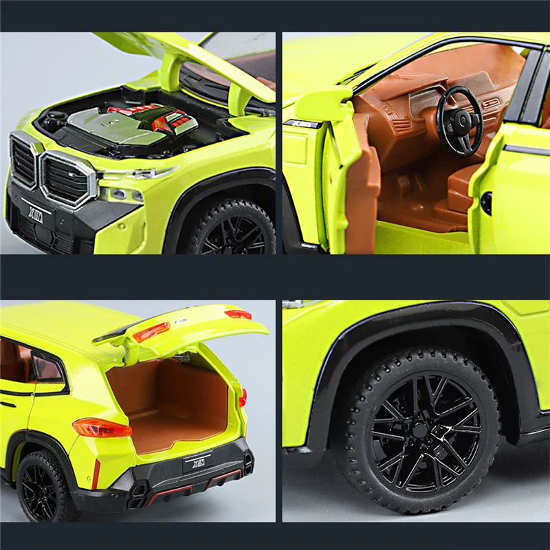1:32 The XM SUV Alloy Sports Car Model Diecast Metal Toy New Energy Car Vehicles Model Simulation Sound and Light Childrens Gift 6