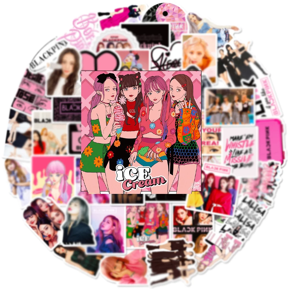 Рисунок 3 - 10 / 30 / 50 Черно - розовые наклейки