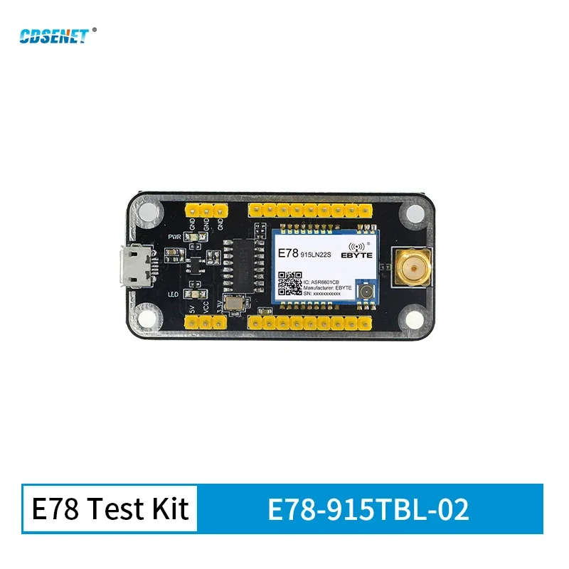 915MHz ASR6601 Lorawan SOC Test Board Kit with Antenna CDSENET E78-915TBL-02 21dbm 5.6KM Low Power USB To TTL
