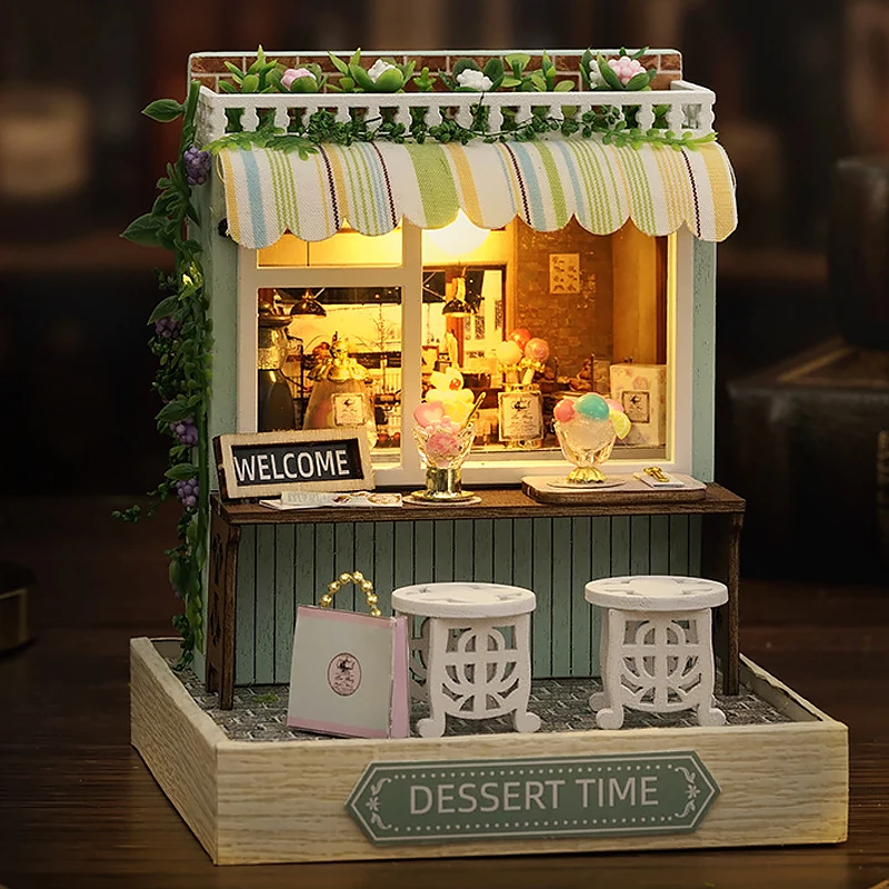 Flever Casa Delle Bambole In Miniatura Fai Da Te – Kit Creativo Con Mobili E Luci LED, Regalo Romantico, Progetto Hobby Per Adulti