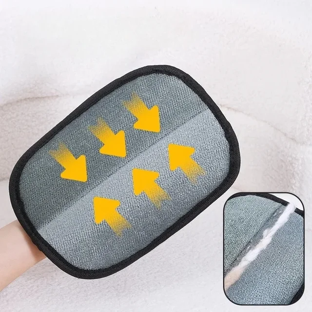 Pet Hair Remover Brush Kitten Hair Remover Gloves Deshedding Brush Glove for Dog Cat Double-Sided Fur Hair Cleaning for Carpet 3