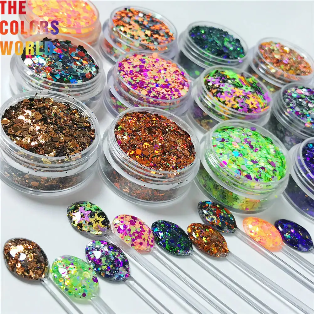 

TCT-426 Halloween Mix Nail Glitter Nail Art Decoration Body Art Tumbler Crafts DIY Handwork Accessories Festival Party Supplier