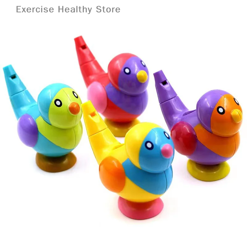 Coloured Drawing Water Bird Whistle Bathtime Musical Toy For Kid Early Learning Educational Children Gift Toy Musical Instrument