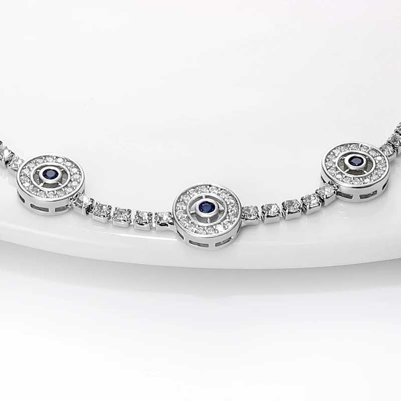 Chopard White Gold Evil Eye Charm Bracelet / 857863-1001 / 857863 1001 -  Cachet Collections