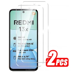 Ultra - Clear HD Tempered Glass Screen Protector - 1 - 4 Pack for Redmi 13x (2 Pieces)
