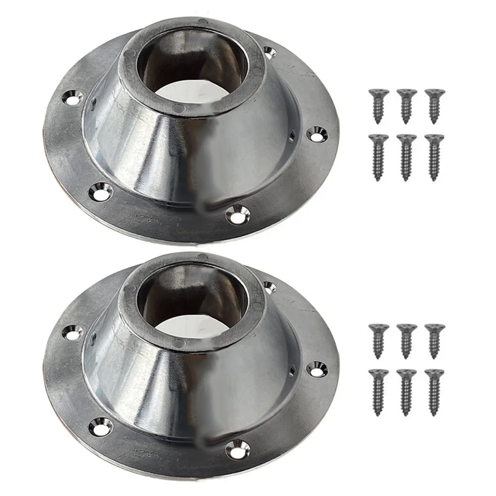 

High Performance Aluminum Pedestal Table Base Flange Floor Mounting Base with 6 Mounting Holes Perfect for RV Tables