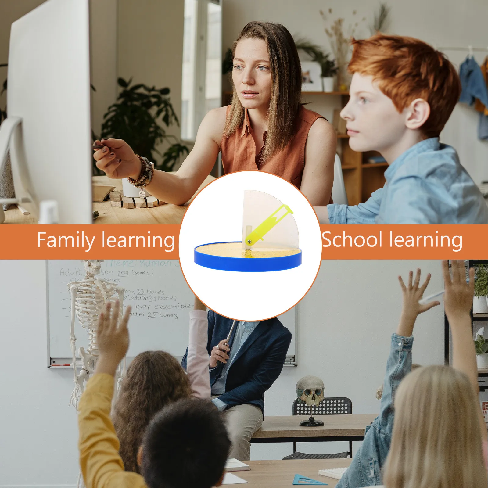 2Pcs 태양 높이 측정기 지리 학습 보조 도구를 위한 과학 실험 장비 학교 교육 도구 교육용