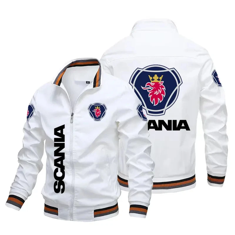 2024 Autumn/Winter men's new jacket Motorcycle logo fashion slim-fit motorcycle jacket High quality brand men's cycling wear