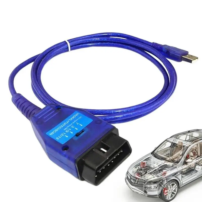 

Professional Car 2 Diagnostic Scanner Cable Tool ForVAG 409 KKL Cable USB Interface Engine Diagnostic Can Connect Laptop