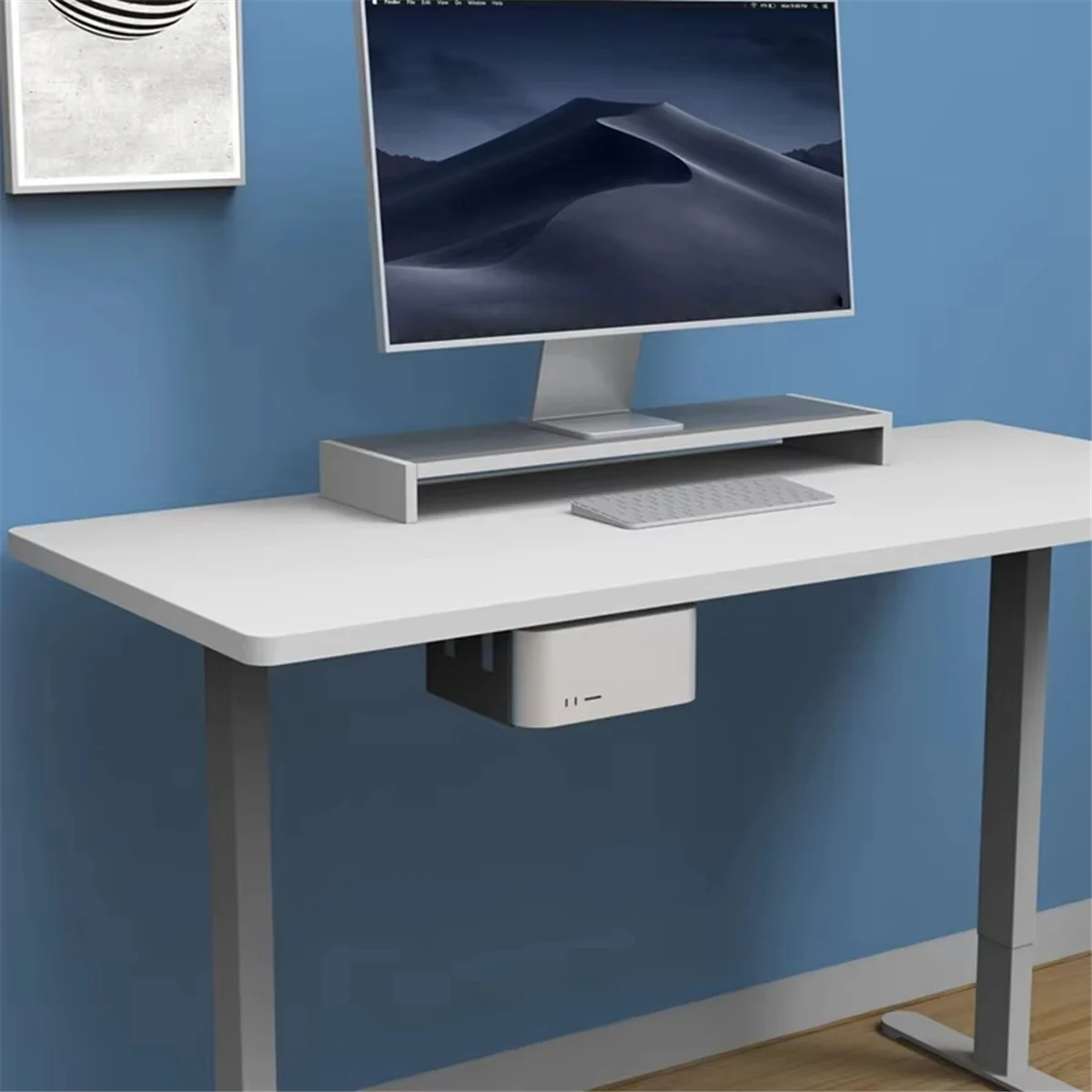 A04R-New Desktop Bottom Wall Bracket Stand for Apple Mac Studio Host Accessories Hanging Cooling Holder Rack Under Desk Mount