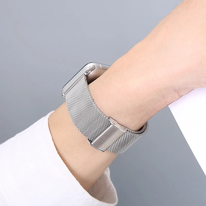 Elegant Stainless Steel Milanese Mesh Watch Band Bracelet