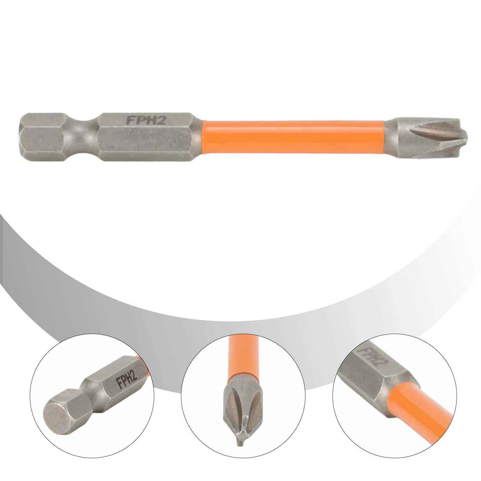 

FPH2 65mm 110mm Magnetic Special Slotted Cross Screwdriver Bit Sandblasting Tighter Screw Bit For Electrician Circuit Breakers