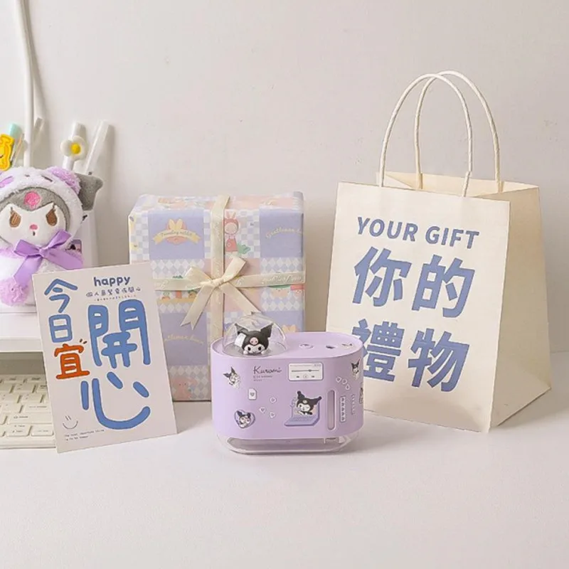 

Sanrio Kuromi Humidifier Cartoon Cute Silent Humidification Large Capacity Nano Spray Night Light Mist Hydration Instrument Gift