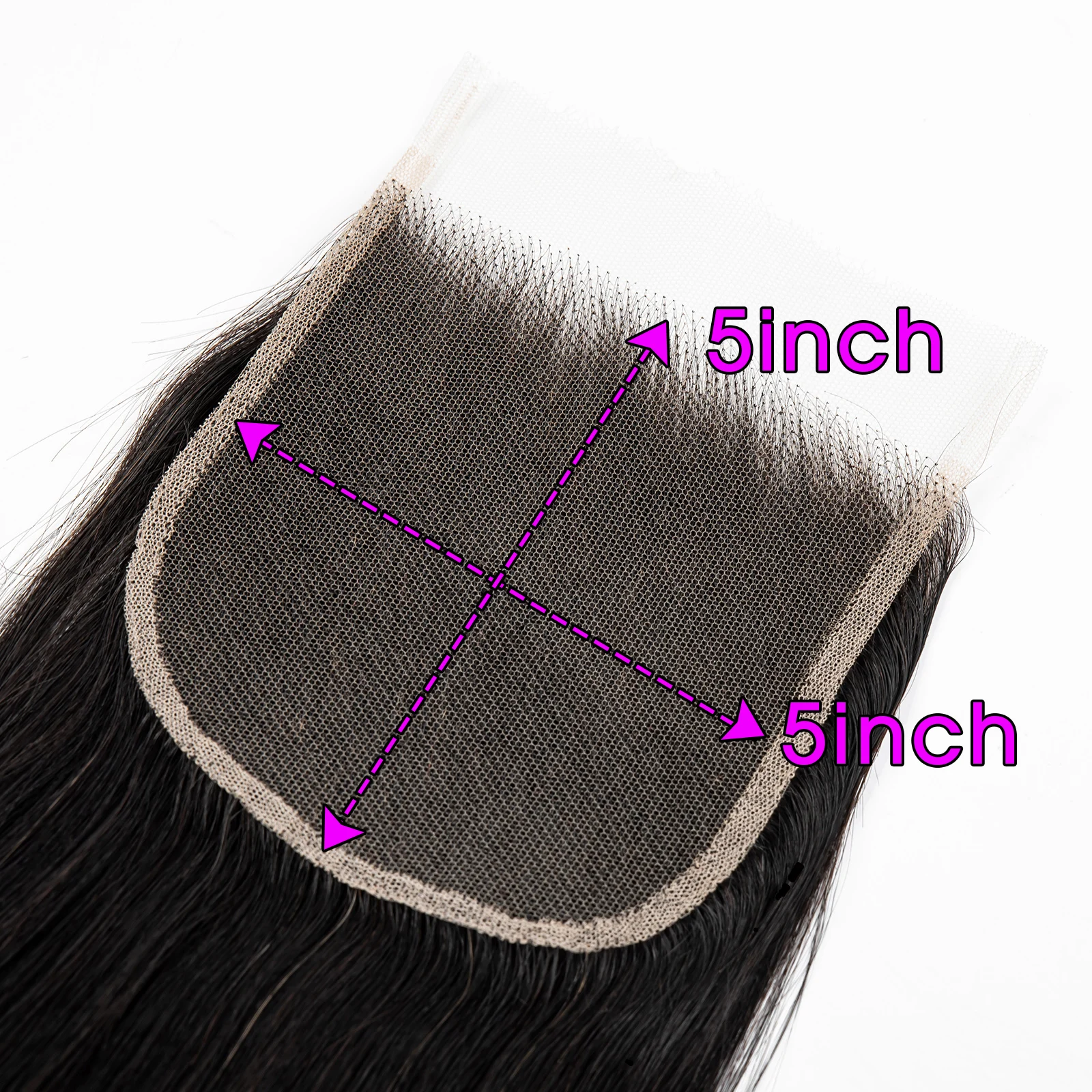 Vietnamese 12A Hair Real 2x6 5x5 HD Lace Closure Frontal Only Melt Skin Straight Hair Closure Virgin Hair For Black Woman