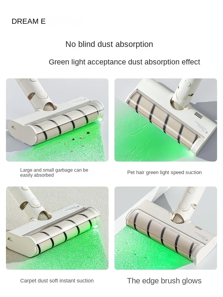 

DREAME V10S Green light clear dust welt handy vacuum cleaner anti-mite household appliances large suction cleaning machine