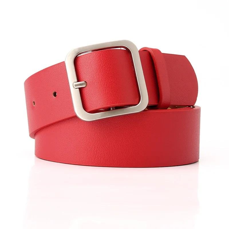 new-women-fashion-leather-belt-buckle-belts-women-and-men-waist-belt-thin-black-buckle-leather-belt