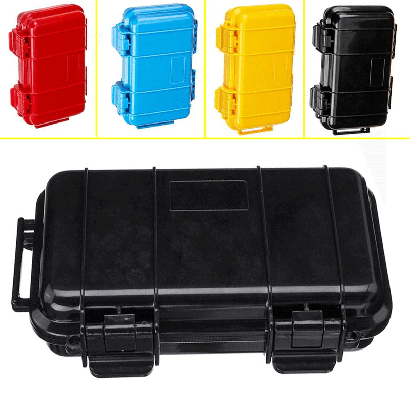 tool box chest 5 Color Outdoor Shockproof Waterproof Box Survival Airtight Case Holder Storage Match Tool Earphone Case Travel Sealed Container workbench cabinet