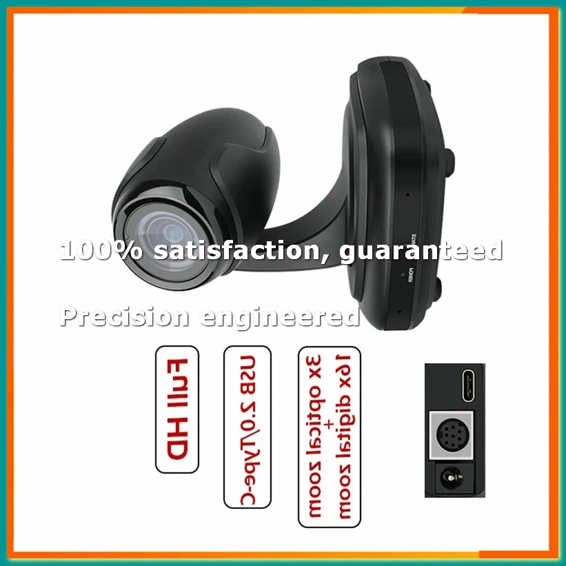 AI 추적 기능이 있는 USB2.0 1080P 3배 광학 줌 라이브 스트리밍 PTZ 카메라 (방송, 회의, 이벤트, 교회용)-A86Z