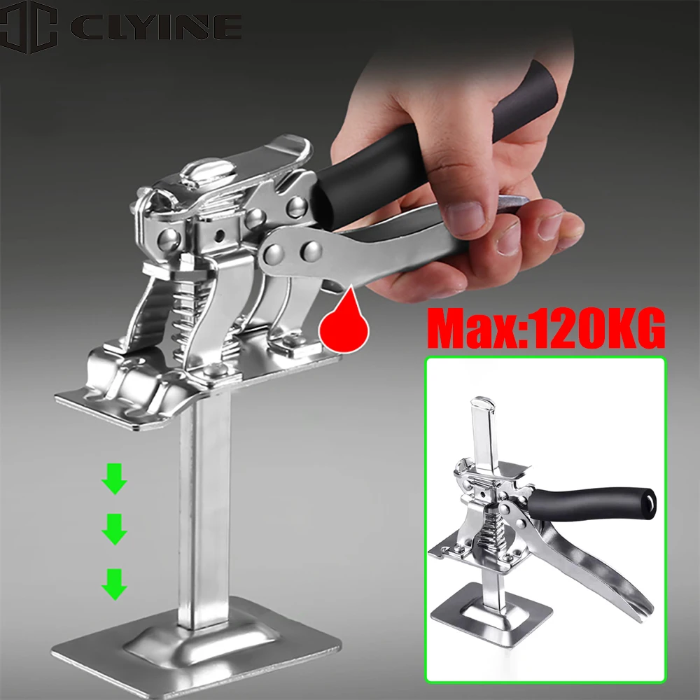 Tile Lifter Hand Lifting Tool Labor-Saving Arm Door Panel Drywall Lifting Cabinet Board Lifter Tile Height Adjuster Removal Tool 1 2pcs hand lifting tool labor saving arm jack tile height adjuster door panel drywall lifting cabinet board lifter tools
