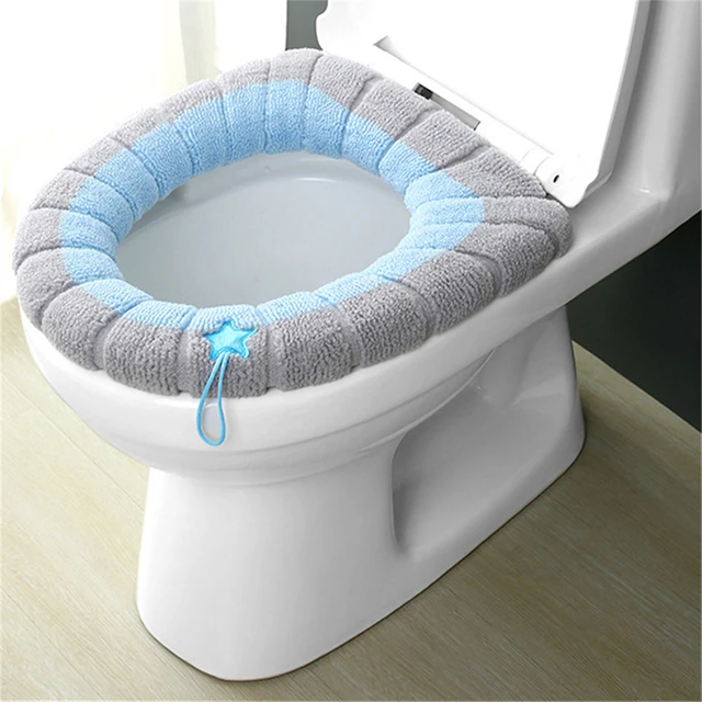 Bathroom Closestool Mat Washable Toilet Seat Cover Soft Pad Cushion Winter  Warm