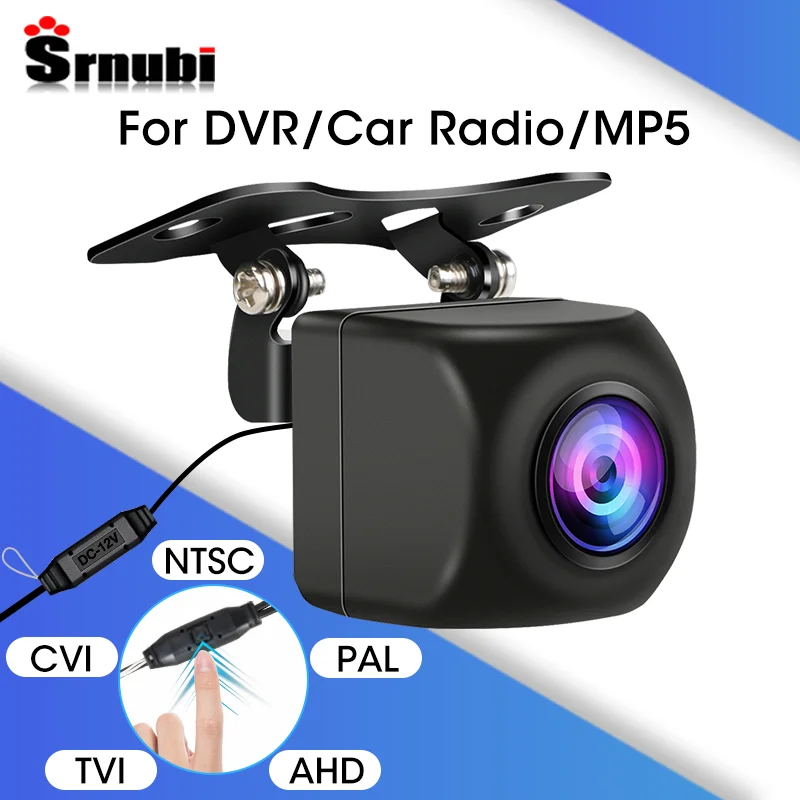 

Srnubi 1920x1080P Car Rear View Camera Button Control AHD NTSC PAL TVI CVI Format HD Night Vision for Car Radio MP5 DVR Dash Cam