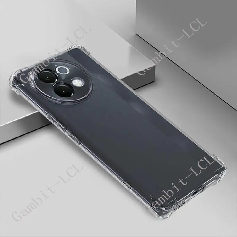 Durable Shockproof Silicone TPU Anti-Falling Phone Case in Soft Black