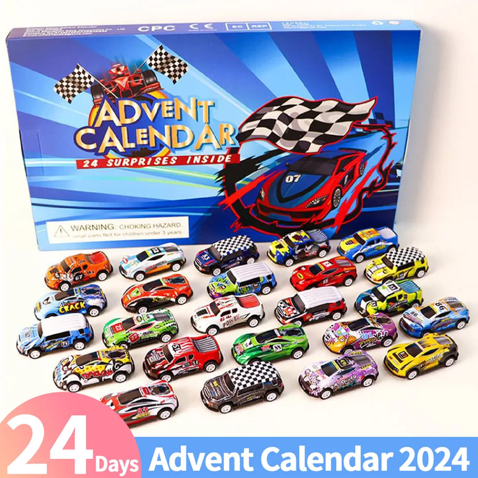 Calendario De Adviento 2024 Coche De Juguete Para Niños