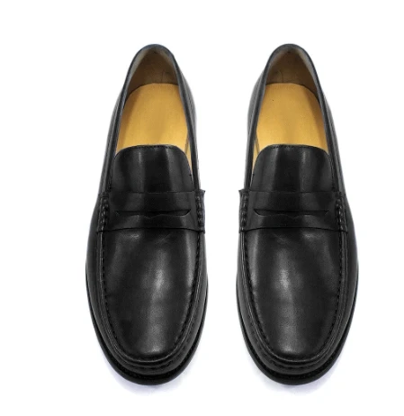 High Quality Casual Shoes Designer Loafers Men Retro Elegant Handmade Sewing Shoe Daily Wear Color Blue Comfotable