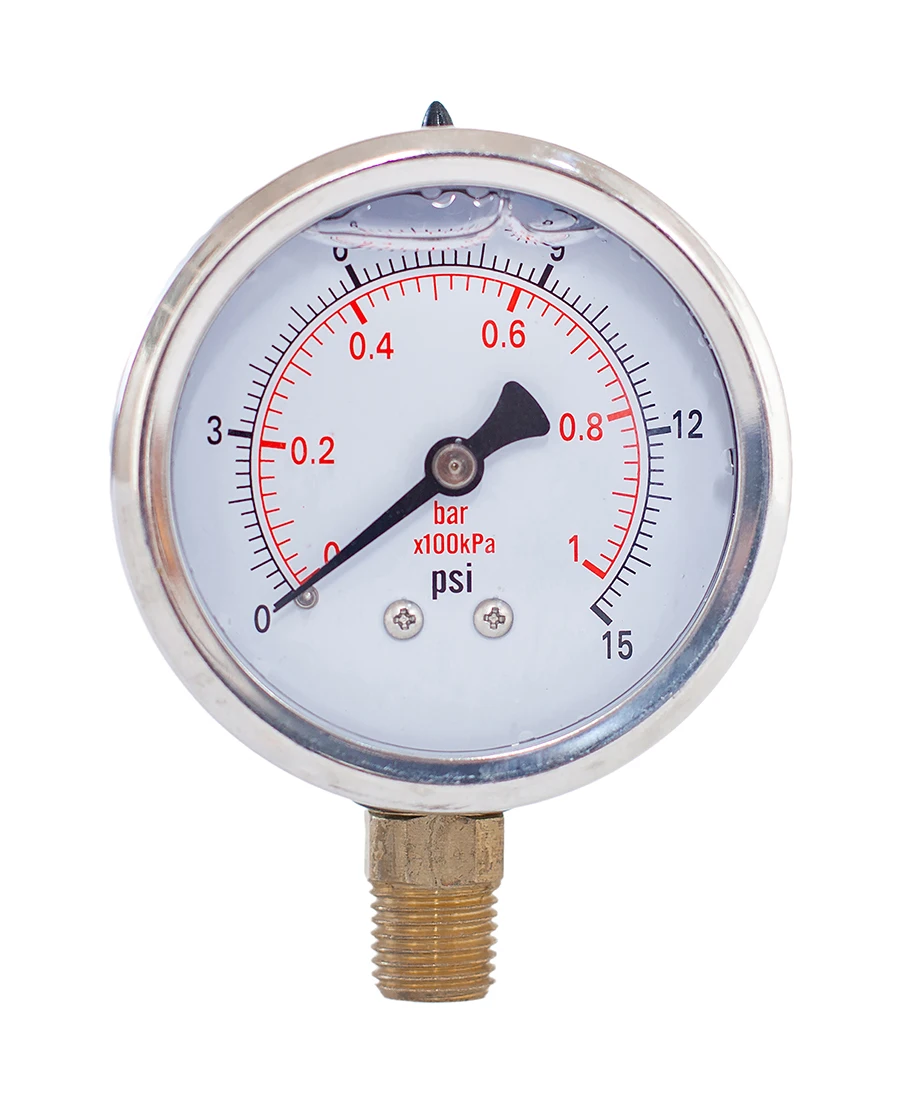 MetGlycerineGevuldeSamengesteldeManometer2InchDia14Npt