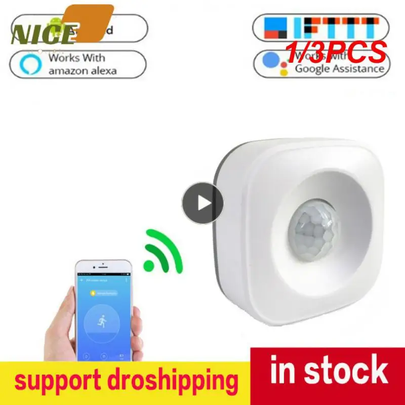 Tuya WIFI 스마트 PIR 모션 센서, 움직임 감지기, 스마트 라이프 앱, 무선 홈 자동화 시스템, Alexa Goole을 통한 1 개, 3 개