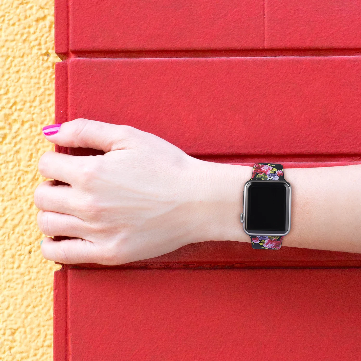 Cinturino in silicone per cinturino Apple Watch 45mm 41mm 44mm 40mm 42mm 38mm Cinturino stampato con motivo per iWatch 8 7 6 5 4 3 2 Se Bracciale_voghion.com