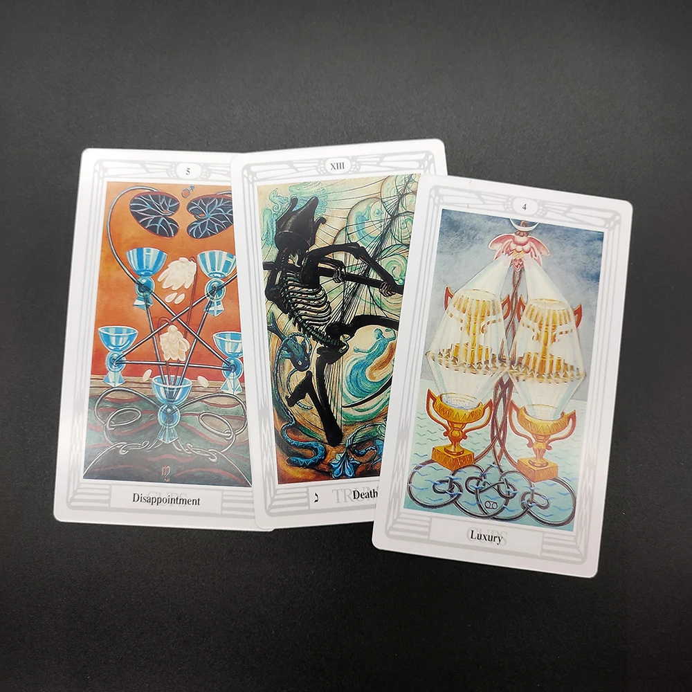 12x7cm Thoth Divination Tarot Deck with Guidebook High Quality Dnd Tarot English Cards Friends Family Prophecy 5