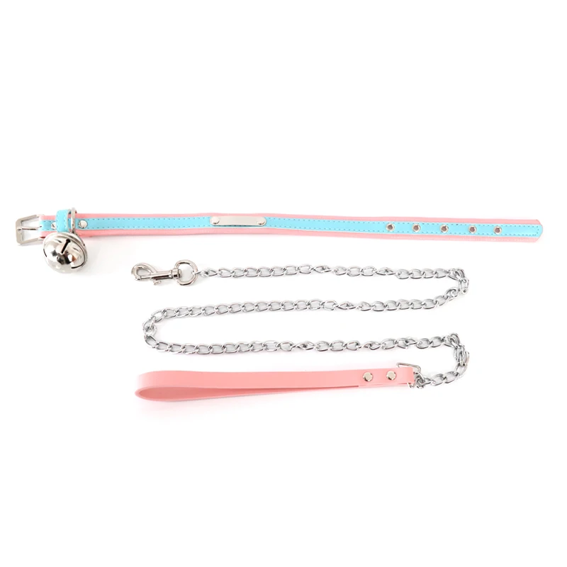 HZY6Lolita Accessories Bell Necklet Neckband Hand Holding Rope Dog Leash CollarsmClavicle Chain Necklace Collar