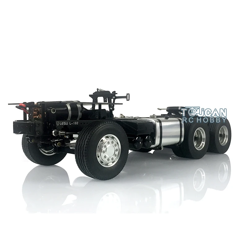 1/14 LESU 6X4 6X6 RC Metal Chassis for Remote Control Tamiyaya Vehicle Tractor Truck Trailer DIY Model Car Motor Toys TH02014 2