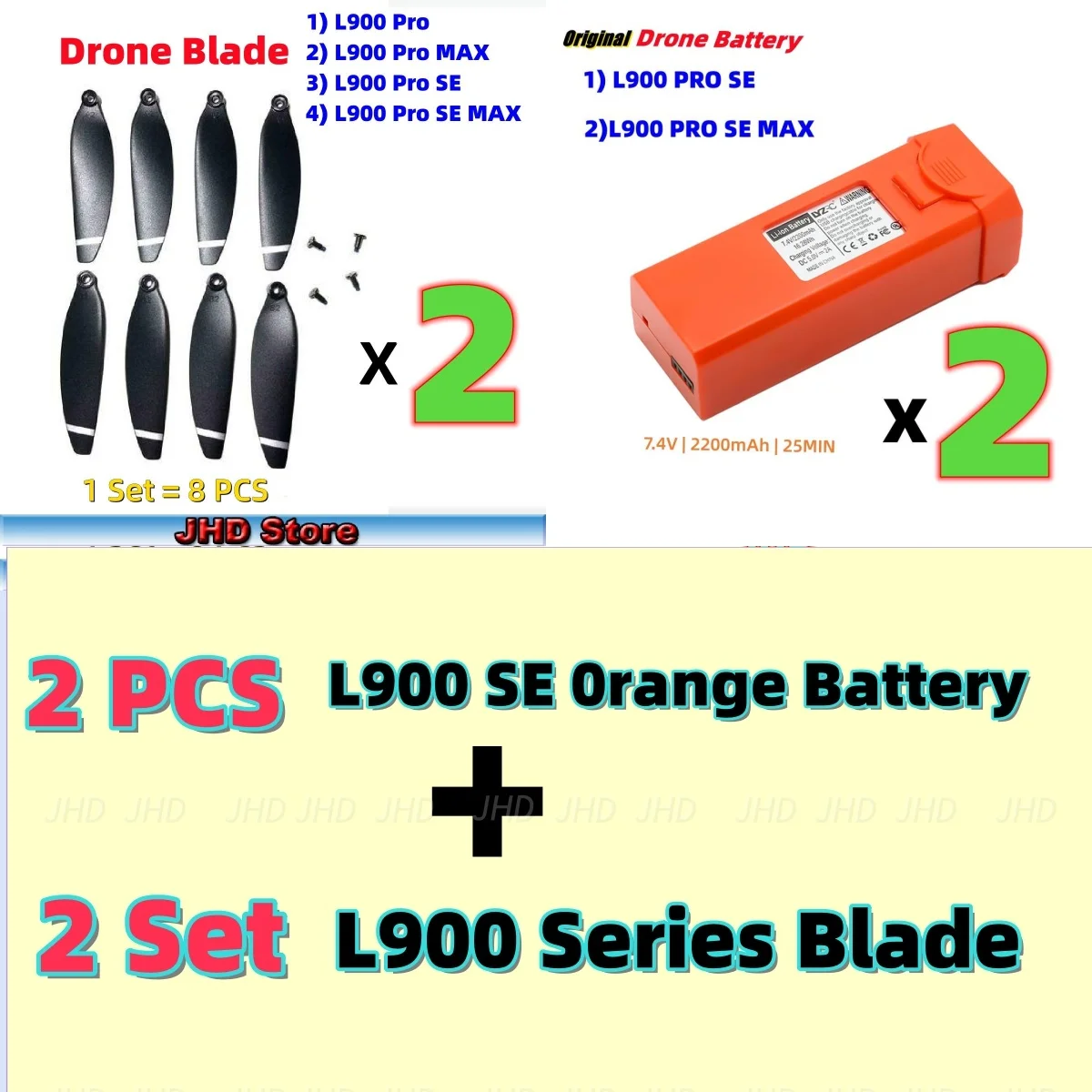 JHD L900 SE Drone Battery/Blade Original LYZRC L900 PRO Se Max Dron Battery/L900Pro SE Max pare Battery Propeller Part