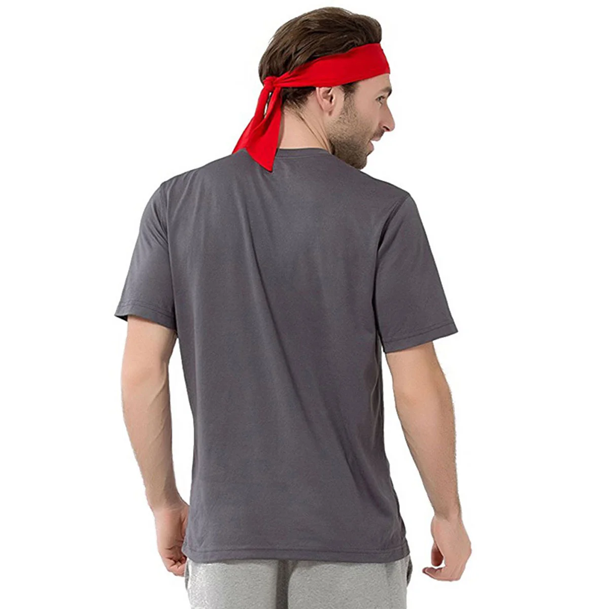 

Sports Headband Tie Polyester Tie Non- Perspiration Absorption Sweatband Hairband Tie for Exercise Yoga Fitness ( Red )