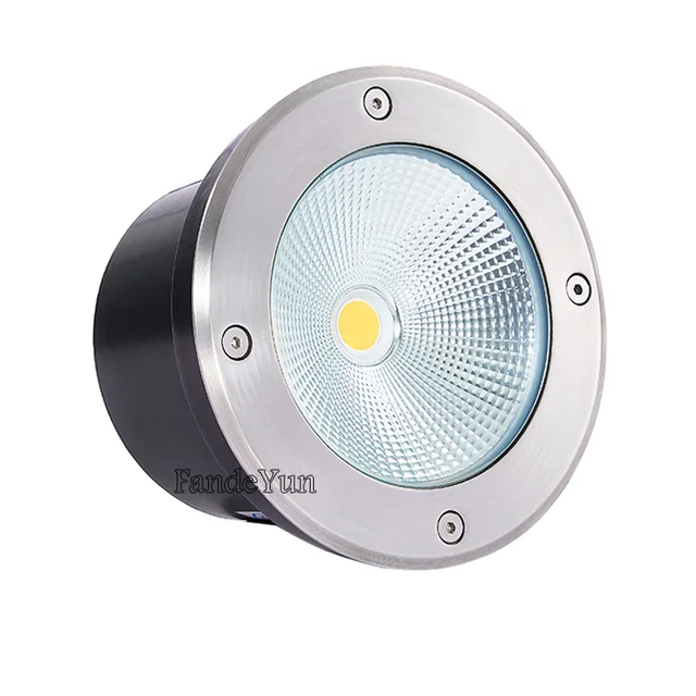 Spot lumineux LED encastrable dans le sol, imperméable conforme à la norme IP67, éclairage d'extérieur, luminaire de paysage, idéal pour un jardin, un sentier ou une cour, 10/12/15/18W, 220V DC 12V 3